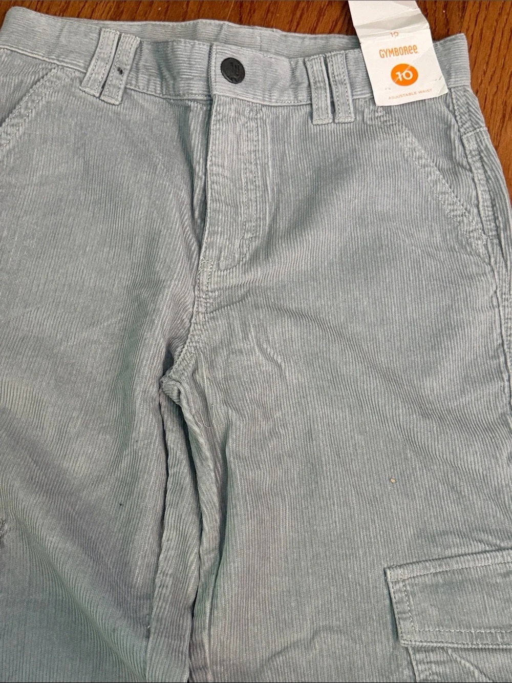 Gymboree Boys Light Gray Cargo Pants - Size 10 NWT